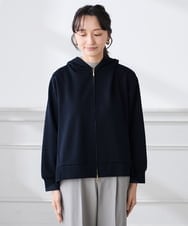 K3CED04054 a.v.v Elmi(アー・ヴェ・ヴェ) 【低身長サイズ】バックフレアダンボールパーカー ネイビー