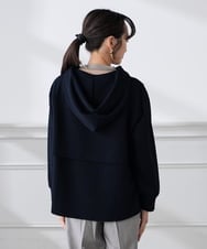 K3CED04054 a.v.v Elmi(アー・ヴェ・ヴェ) 【低身長サイズ】バックフレアダンボールパーカー ネイビー