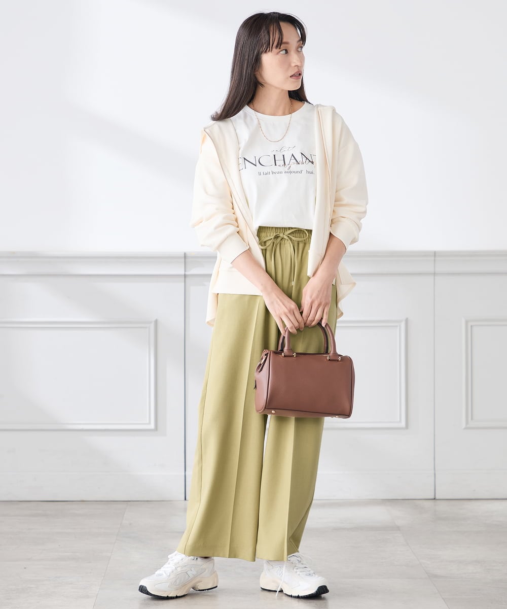 K3CED04054 a.v.v Elmi(アー・ヴェ・ヴェ) 【低身長サイズ】バックフレアダンボールパーカー ネイビー