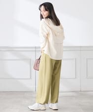 K3CED04054 a.v.v Elmi(アー・ヴェ・ヴェ) 【低身長サイズ】バックフレアダンボールパーカー ネイビー