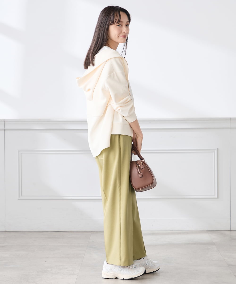 K3CED04054 a.v.v Elmi(アー・ヴェ・ヴェ) 【低身長サイズ】バックフレアダンボールパーカー ネイビー