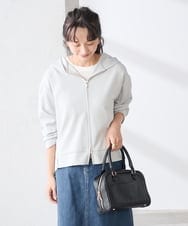 K3CED04054 a.v.v Elmi(アー・ヴェ・ヴェ) 【低身長サイズ】バックフレアダンボールパーカー ネイビー