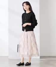 K3CED10049 a.v.v(アー・ヴェ・ヴェ) 【低身長サイズ】【洗える/UVカット】クルーネックカーディガン ライトイエロー