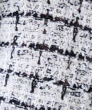 K3CED17079 a.v.v Elmi(アー・ヴェ・ヴェ) 【低身長サイズ】ファンシーツイードカーディガン ツィードチェック