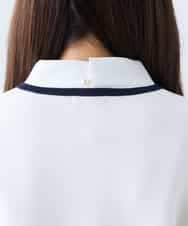 K3CFD02059 a.v.v Elmi(アー・ヴェ・ヴェ) 【低身長サイズ】メタルボタンポケットニットジャケット ネイビー