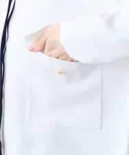 K3CFD02059 a.v.v Elmi(アー・ヴェ・ヴェ) 【低身長サイズ】メタルボタンポケットニットジャケット ネイビー