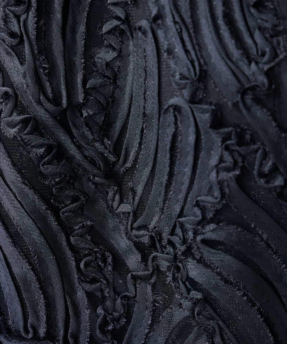 K3CFD07059 a.v.v Elmi(アー・ヴェ・ヴェ) 【低身長サイズ】チュールシシュウレースカーデ アイボリー