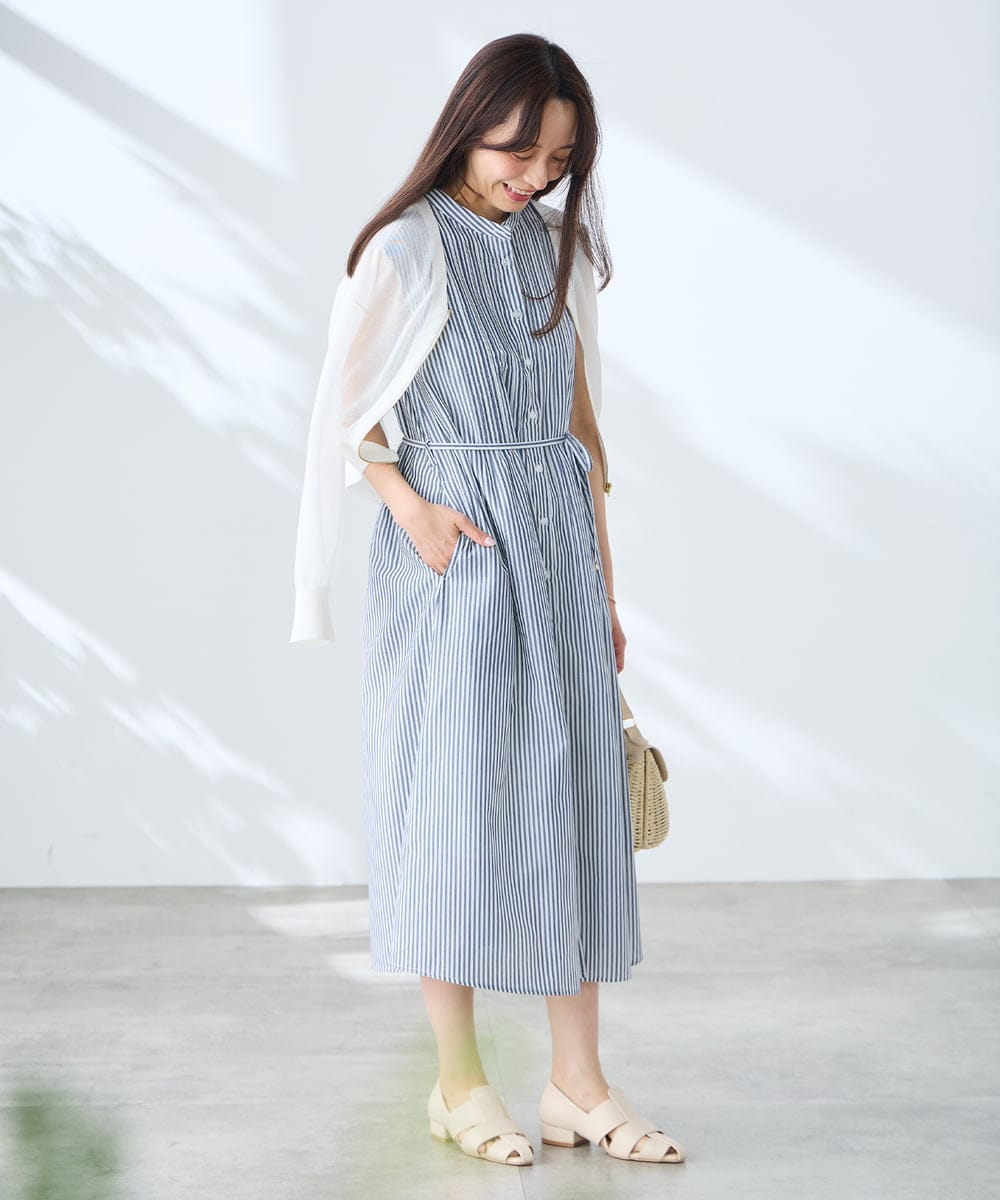 K3CGD13059 a.v.v Elmi(アー・ヴェ・ヴェ) 【低身長サイズ】シアージップカーディガン ホワイト