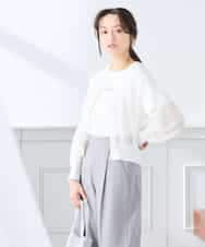 K3CGD13059 a.v.v Elmi(アー・ヴェ・ヴェ) 【低身長サイズ】シアージップカーディガン ホワイト