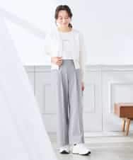 K3CGD13059 a.v.v Elmi(アー・ヴェ・ヴェ) 【低身長サイズ】シアージップカーディガン ホワイト