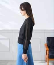 K3CGD13059 a.v.v Elmi(アー・ヴェ・ヴェ) 【低身長サイズ】シアージップカーディガン ホワイト