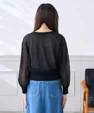 K3CGD13059 a.v.v Elmi(アー・ヴェ・ヴェ) 【低身長サイズ】シアージップカーディガン ホワイト