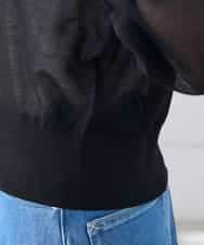 K3CGD13059 a.v.v Elmi(アー・ヴェ・ヴェ) 【低身長サイズ】シアージップカーディガン ホワイト