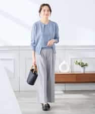 K3CGD20049 a.v.v Elmi(アー・ヴェ・ヴェ) 【低身長サイズ】クルーネックサマーカーディガン【洗える/接触冷感/UVカット】 レッド