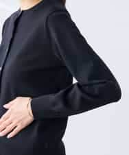 K3CGD20049 a.v.v Elmi(アー・ヴェ・ヴェ) 【低身長サイズ】クルーネックサマーカーディガン【洗える/接触冷感/UVカット】 レッド