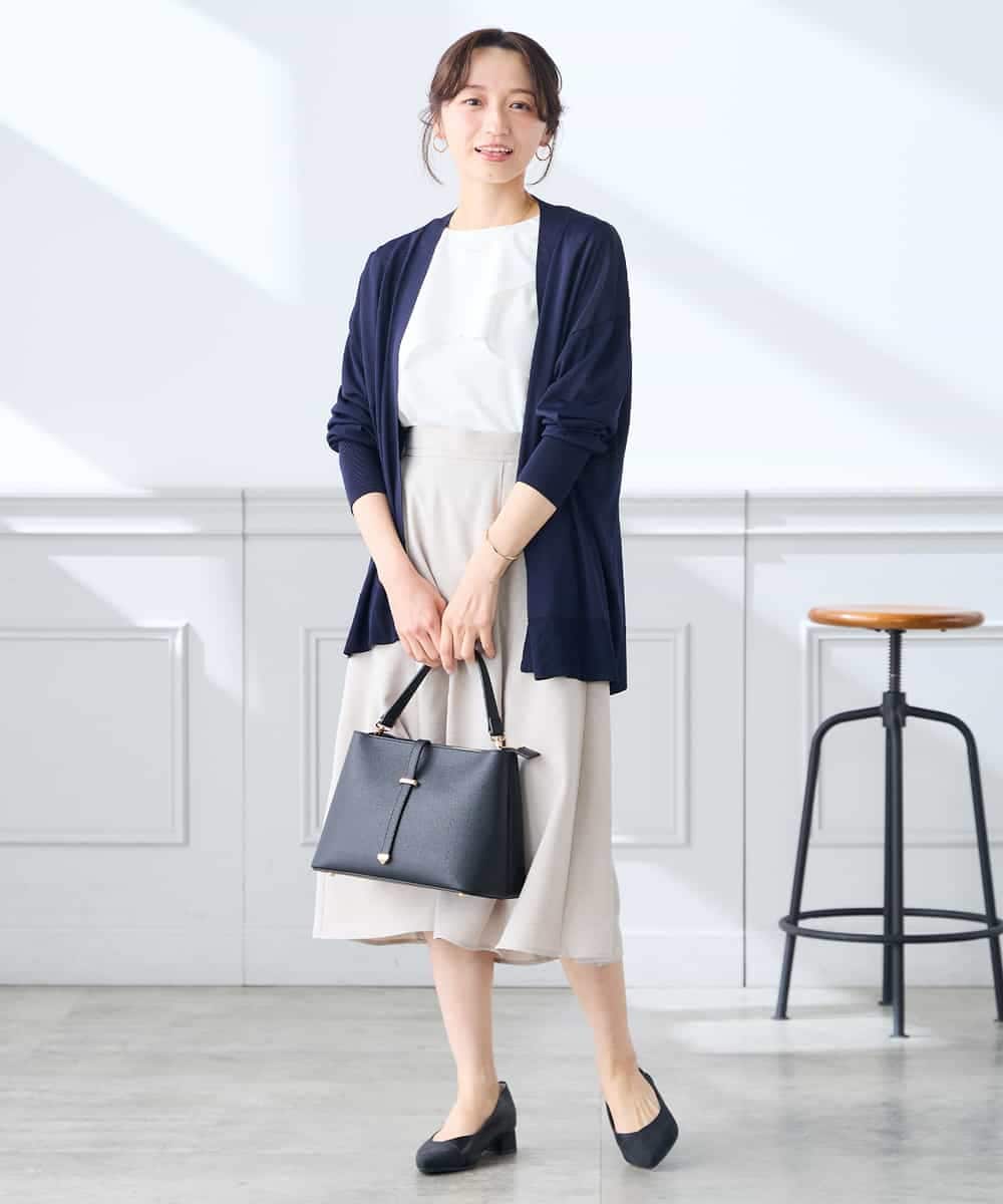 K3CGD22049 a.v.v Elmi(アー・ヴェ・ヴェ) 【低身長サイズ】さらさらタッチトッパーカーディガン【UVカット/接触冷感】 ライトイエロー