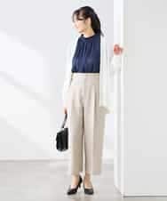 K3CGD22049 a.v.v Elmi(アー・ヴェ・ヴェ) 【低身長サイズ】さらさらタッチトッパーカーディガン【UVカット/接触冷感】 ライトイエロー