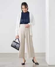 K3CGD22049 a.v.v Elmi(アー・ヴェ・ヴェ) 【低身長サイズ】さらさらタッチトッパーカーディガン【UVカット/接触冷感】 ライトイエロー