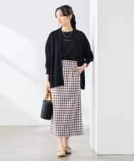 K3CGD22049 a.v.v Elmi(アー・ヴェ・ヴェ) 【低身長サイズ】さらさらタッチトッパーカーディガン【UVカット/接触冷感】 ライトイエロー