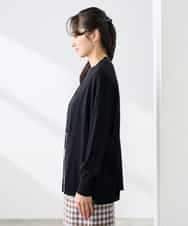 K3CGD22049 a.v.v Elmi(アー・ヴェ・ヴェ) 【低身長サイズ】さらさらタッチトッパーカーディガン【UVカット/接触冷感】 ライトイエロー