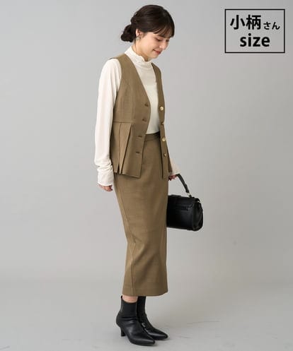 K3EBD11109 a.v.v Elmi 【低身長サイズ/2SET】ペプラムジレ×ナロースカート