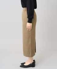 K3EBD11109 a.v.v Elmi(アー・ヴェ・ヴェ) 【低身長サイズ/2SET】ペプラムジレ×ナロースカート モカベージュ