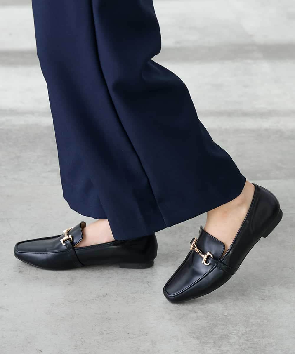 K3EFD03109 a.v.v Elmi(アー・ヴェ・ヴェ) 【低身長サイズ】【洗える】Vネックコンビネゾン ネイビー