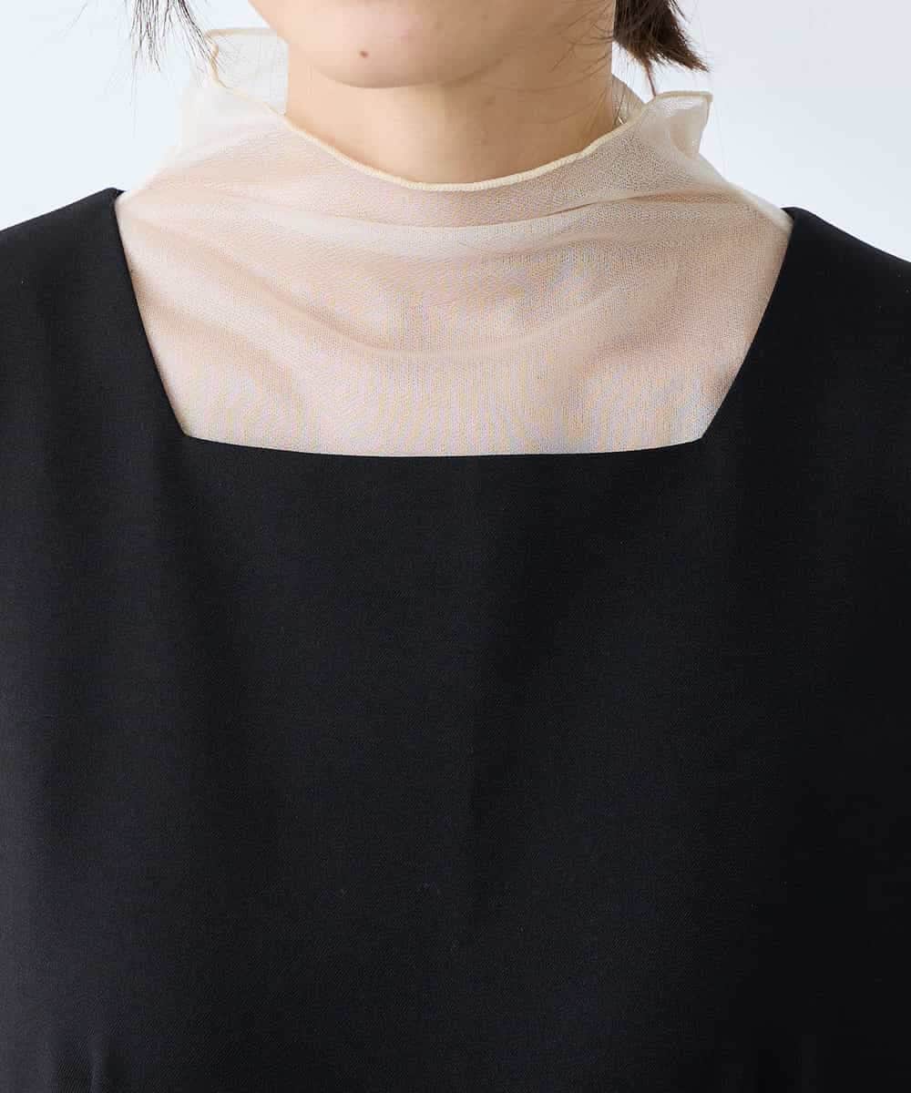 K3EFD06099 a.v.v Elmi(アー・ヴェ・ヴェ) 【低身長サイズ】スクエアネックオールインワン ブラック