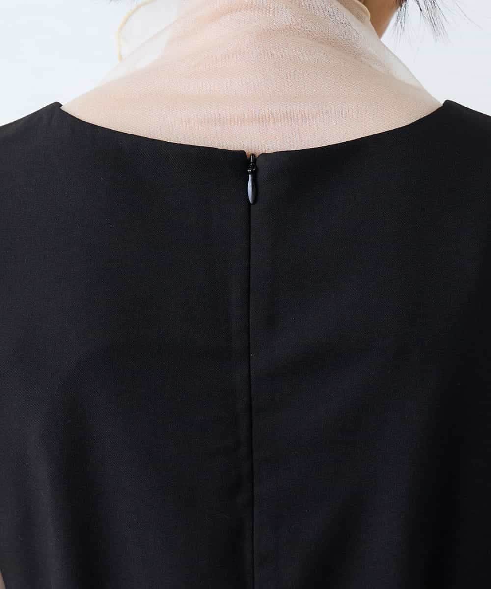 K3EFD06099 a.v.v Elmi(アー・ヴェ・ヴェ) 【低身長サイズ】スクエアネックオールインワン ブラック