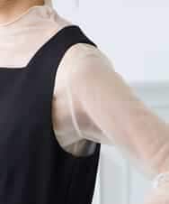 K3EFD06099 a.v.v Elmi(アー・ヴェ・ヴェ) 【低身長サイズ】スクエアネックオールインワン ブラック