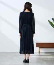 K3EFD12109 a.v.v Elmi(アー・ヴェ・ヴェ) 【低身長サイズ】ランダムプリーツワンピース ベージュ