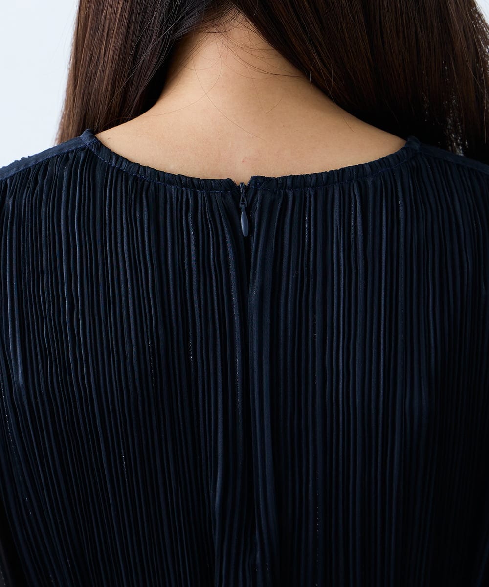 K3EFD12109 a.v.v Elmi(アー・ヴェ・ヴェ) 【低身長サイズ】ランダムプリーツワンピース ベージュ