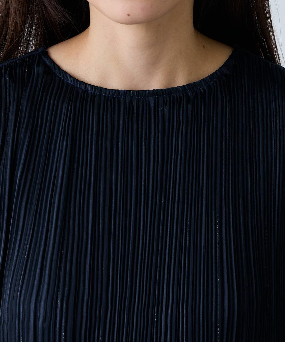 K3EFD12109 a.v.v Elmi(アー・ヴェ・ヴェ) 【低身長サイズ】ランダムプリーツワンピース ベージュ