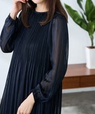 K3EFD12109 a.v.v Elmi(アー・ヴェ・ヴェ) 【低身長サイズ】ランダムプリーツワンピース ベージュ