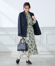 K3EFD12109 a.v.v Elmi(アー・ヴェ・ヴェ) 【低身長サイズ】ランダムプリーツワンピース ベージュ