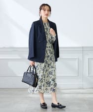 K3EFD12109 a.v.v Elmi(アー・ヴェ・ヴェ) 【低身長サイズ】ランダムプリーツワンピース ベージュ