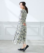 K3EFD12109 a.v.v Elmi(アー・ヴェ・ヴェ) 【低身長サイズ】ランダムプリーツワンピース ベージュ