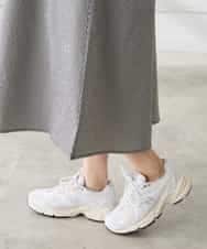 K3EGD01089 a.v.v Elmi(アー・ヴェ・ヴェ) 【低身長サイズ】ソフトサッカーパフスリーブワンピース ブルー