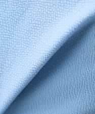 K3EGD01089 a.v.v Elmi(アー・ヴェ・ヴェ) 【低身長サイズ】ソフトサッカーパフスリーブワンピース ブルー