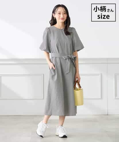 K3EGD01089 a.v.v Elmi 【低身長サイズ】ソフトサッカーパフスリーブワンピース