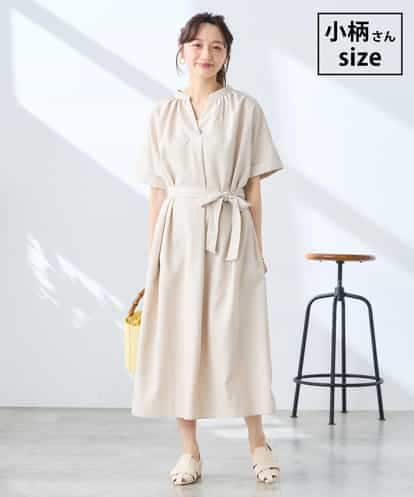 K3EGD08099 a.v.v Elmi 【低身長サイズ/洗える】スキッパーワンピース