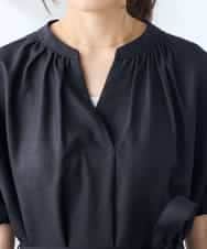 K3EGD08099 a.v.v Elmi(アー・ヴェ・ヴェ) 【低身長サイズ/洗える】スキッパーワンピース ベージュ