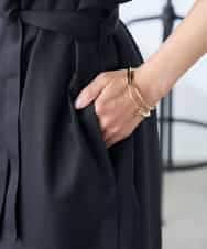 K3EGD08099 a.v.v Elmi(アー・ヴェ・ヴェ) 【低身長サイズ/洗える】スキッパーワンピース ベージュ