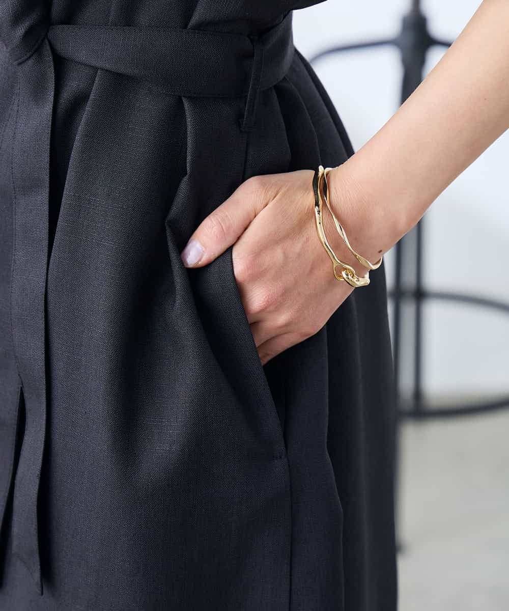 K3EGD08099 a.v.v Elmi(アー・ヴェ・ヴェ) 【低身長サイズ/洗える】スキッパーワンピース ベージュ