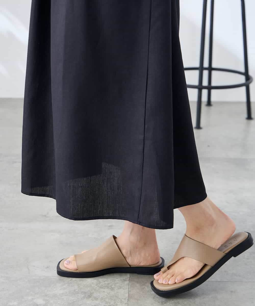 K3EGD08099 a.v.v Elmi(アー・ヴェ・ヴェ) 【低身長サイズ/洗える】スキッパーワンピース ベージュ