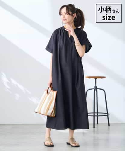 K3EGD08099 a.v.v Elmi 【低身長サイズ/洗える】スキッパーワンピース