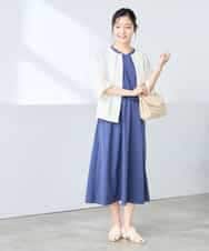 K3EGD09089 a.v.v Elmi(アー・ヴェ・ヴェ) 【低身長サイズ/微撥水】ナイロンドッキングワンピース カーキ