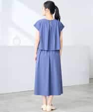 K3EGD09089 a.v.v Elmi(アー・ヴェ・ヴェ) 【低身長サイズ/微撥水】ナイロンドッキングワンピース カーキ