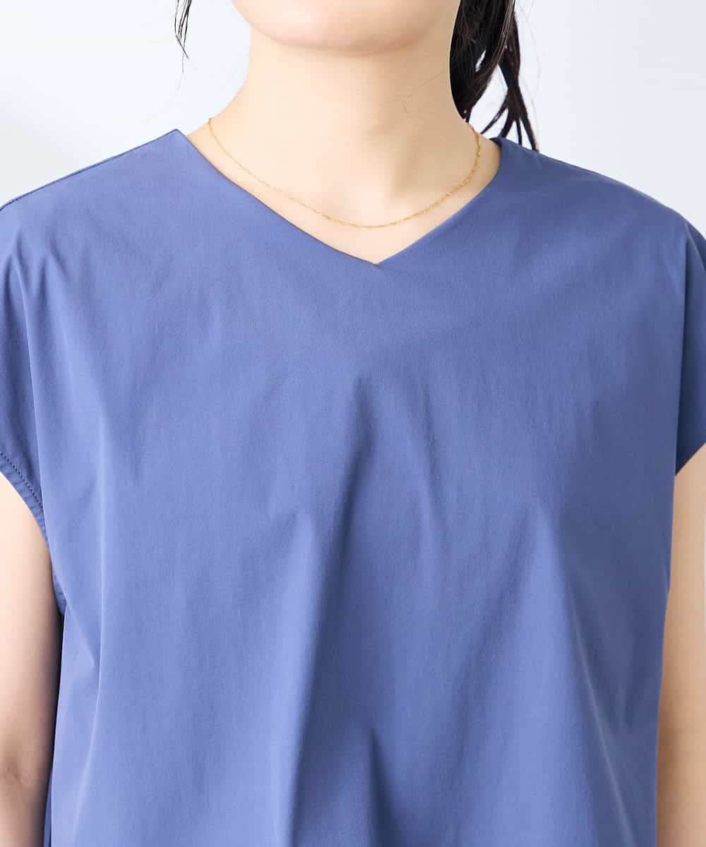 K3EGD09089 a.v.v Elmi(アー・ヴェ・ヴェ) 【低身長サイズ/微撥水】ナイロンドッキングワンピース カーキ