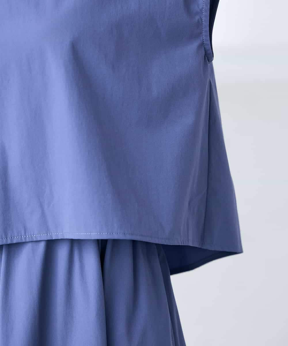 K3EGD09089 a.v.v Elmi(アー・ヴェ・ヴェ) 【低身長サイズ/微撥水】ナイロンドッキングワンピース カーキ